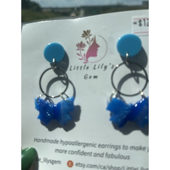 For ResellHandmPolymer Clay earrings lot  -5 Unique 12 Pair Stainless Steel - Picture 8 of 12